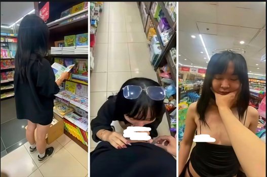 Cô gái nổi bật quyến rũ tại tiệm cà phê