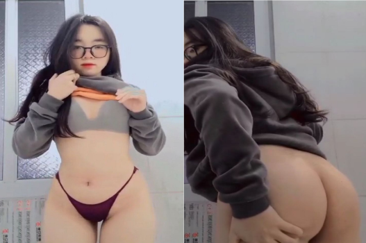 Gái kính cận gợi cảm với vòng một đầy đặn khơi dậy ham muốn