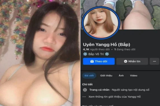 Hồ Uyên Giang vú to chiếm lĩnh cánh chim nhỏ